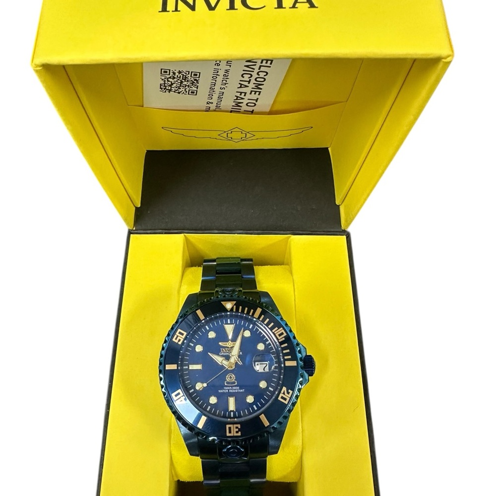 Invicta Grand Diver Blue and Silver Watch